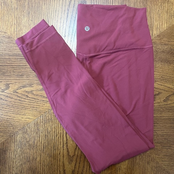 lululemon athletica Align  Leggings 28” - Red Merlot - 10 - Picture 6 of 7